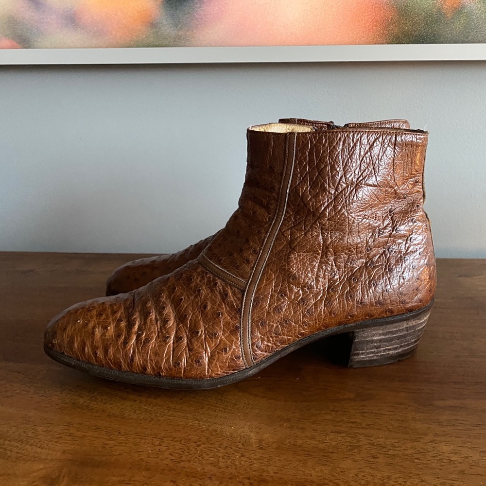 Italian leather ankle boot
